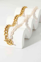 Dream Life Pearl Chunky Chain Necklace